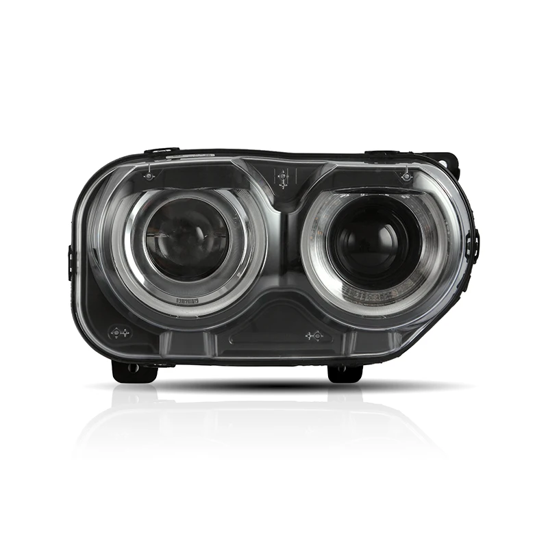 VLAND Wholesale LED Headlights 2015-UP Front Lamp SXT SRT With Sequential Turn Rear Light For Dodge Challenger Headlamp