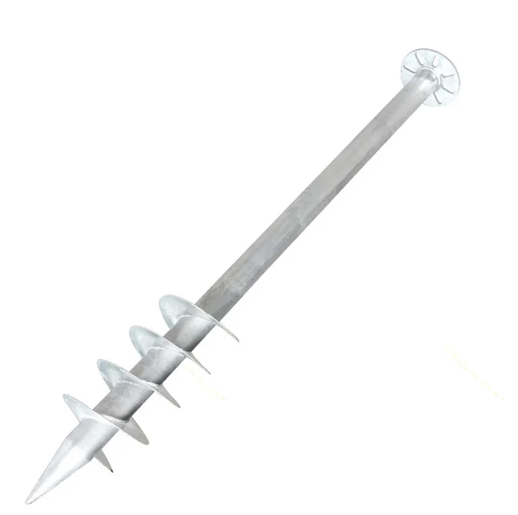 Solar Ground Helical Piles Screw Anchor for Wooden Column