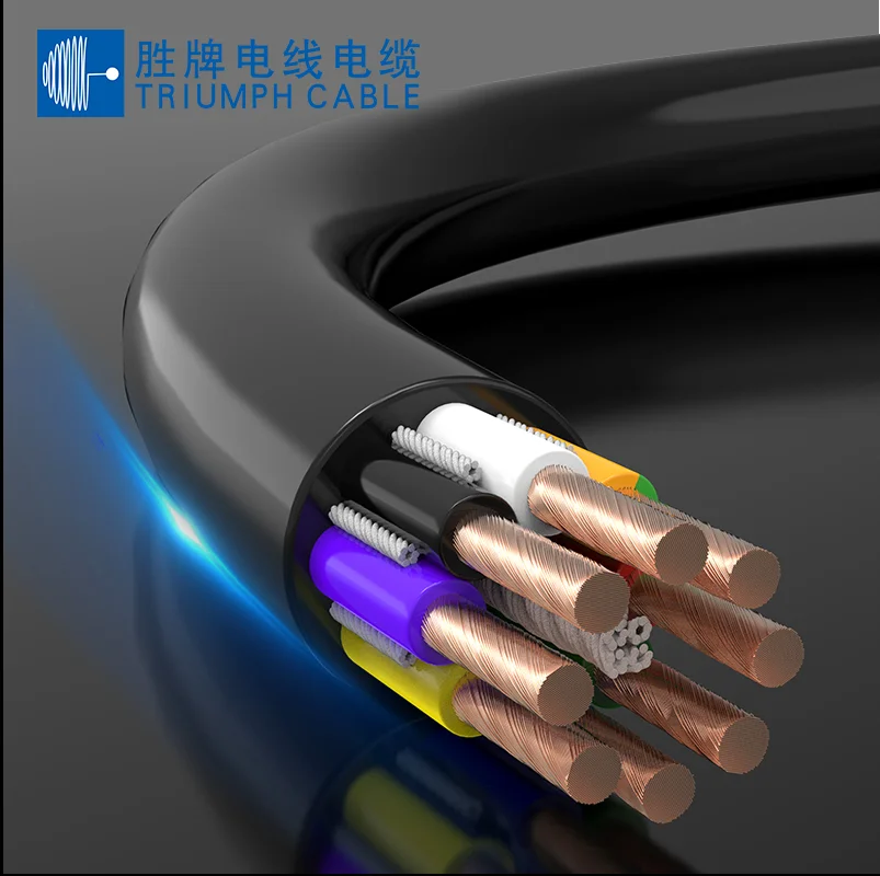 CE certificates LiHH 16X0.5mm2 LSZH multi cores tinned copper wire  drag chain Control cable