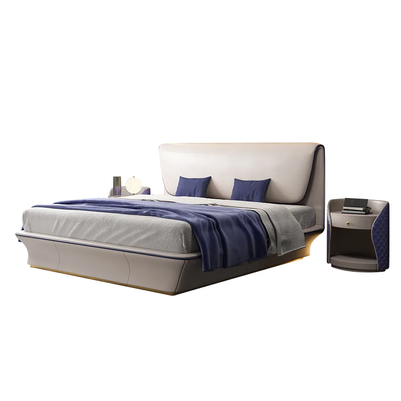 Modern Home Furniture Luxury king Size Double Master Bedroom Set Modern Adult Upholstered Bed