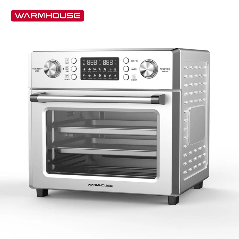  Электрическая печь для выпечки пиццы и хлеба Warmhouse из нержавеющей стали с защитой от перегрева со световым