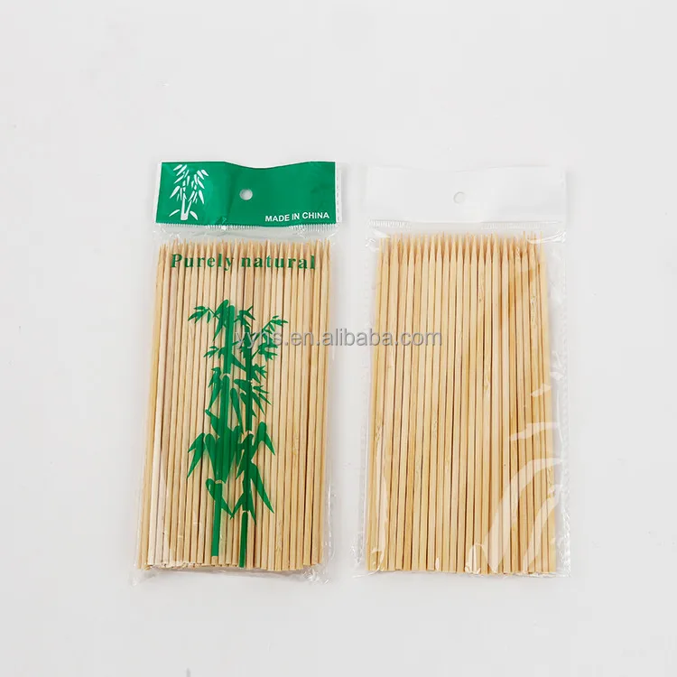 Wholesale Factory Low Price Natural Disposable Safe Kebab BBQ Sticks Bamboo Skewers