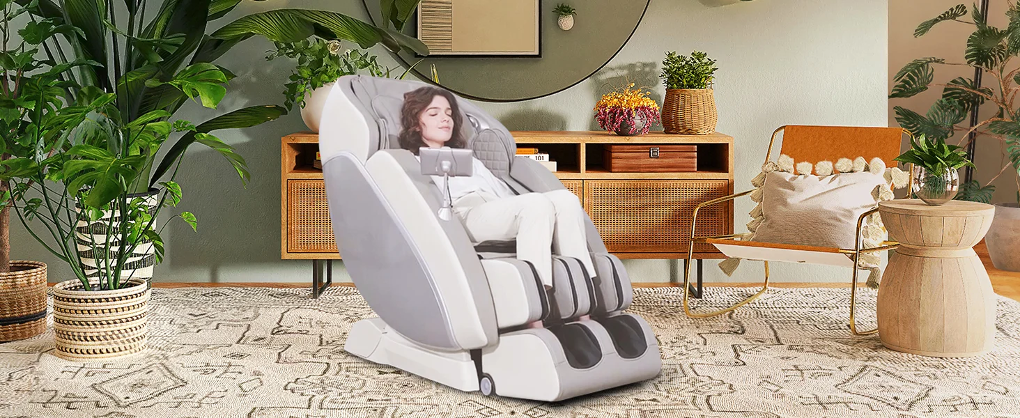 smart full body with Yoga Stretch  Airbag motor 0 gravity back heating endure PU leather cover massage chair