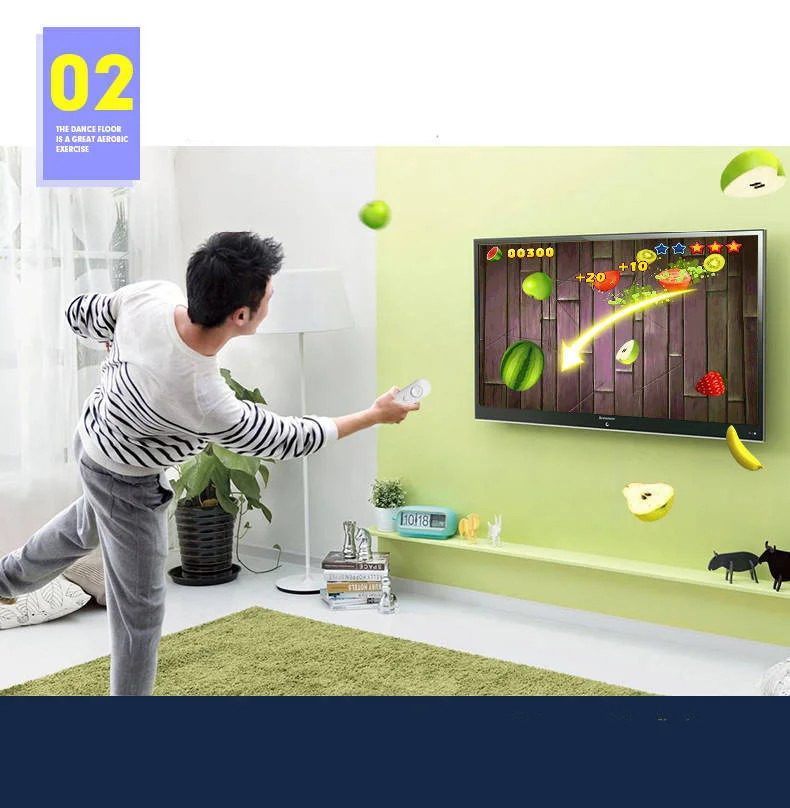  Домашний 3D игровой коврик 11 мм нескользящий ПВХ Электронный двойной