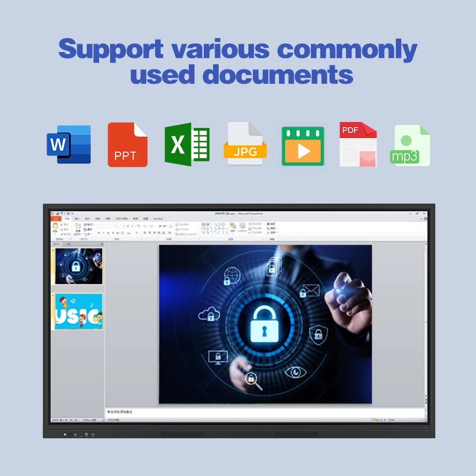 100/85/75/65Inch 4K Resolution Interactive Board All-In-One LCD Touch Screen Monitor Smart Whiteboard for Enhanced Collaboration