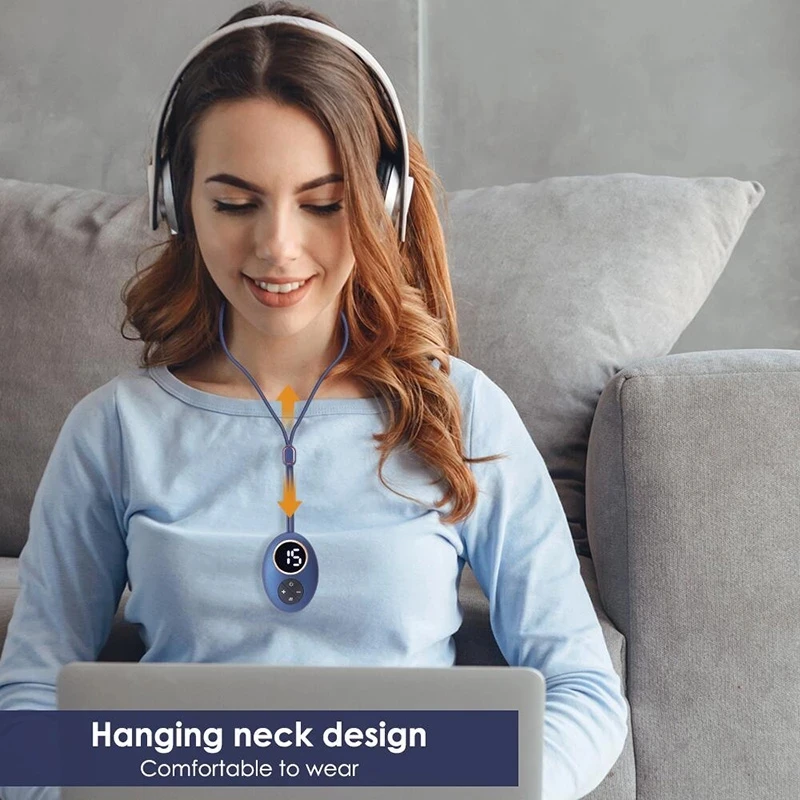 Smart Hanging Rope Electric Neck Massager Pulse Back Cervical Spine Massager Infrared Heating Pain Relief Relaxation Machine