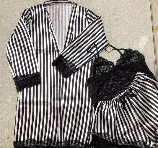 Lingerie & sexy costumes 3 pieces pajama sets lingerie-sexy femm sexy lingeries women