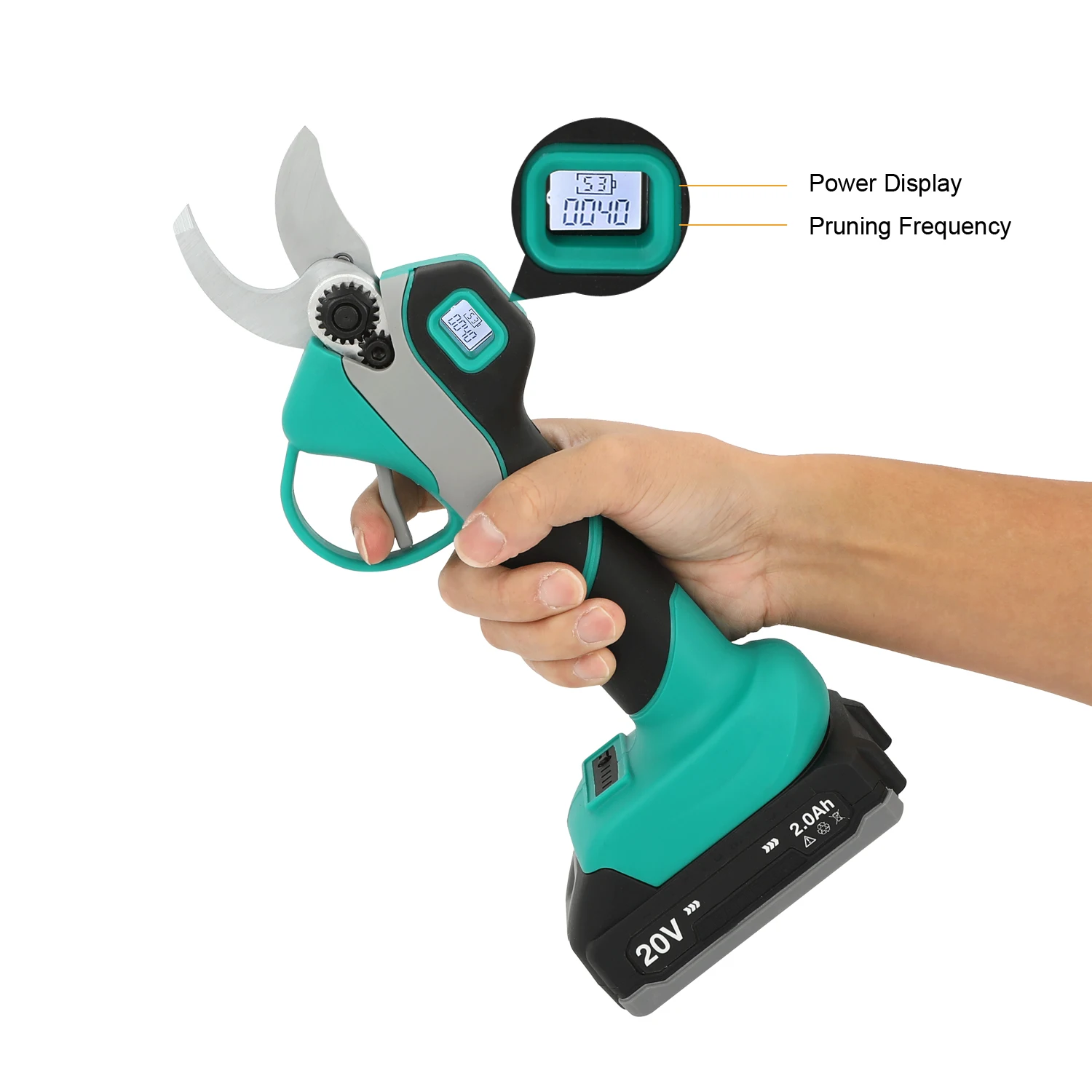 Portable 20V Lithium Battery Powered Cordless tree hand pruner Professional electric pruning shears