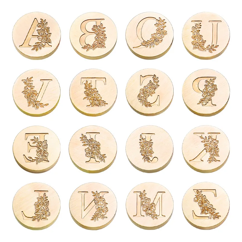 Alphabet Seal Vintage Retro Copper Metal Brass Letter Head Initial Classic Sealing Stamp Seal Stamp