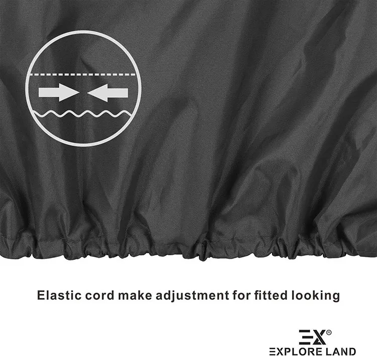 600D Heavy Duty Fade Resistant UV-proof Dust-proof Waterproof Outboard Motor Cover Outdoor Boat Engine Hood Covers