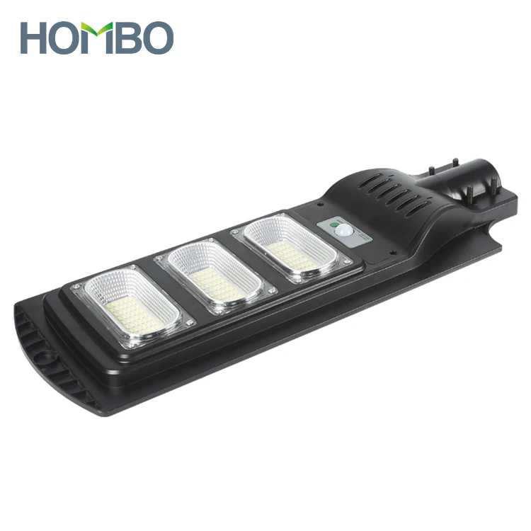 HOMBO Waterproof  remote control 20w 40w 60w 90w 120W 150W 200W 300W all in one  solar street lights