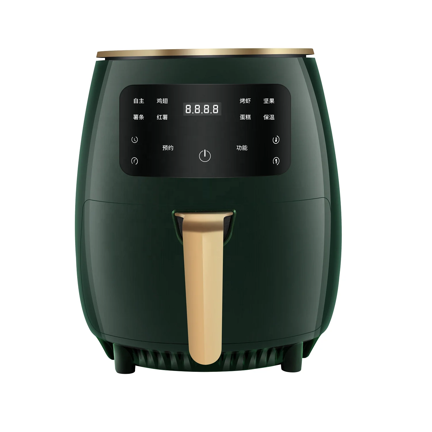 Air Fryers China Factory Oil Free 4.5L Plastic Electric Nonstick Pot Air Fryer for Home