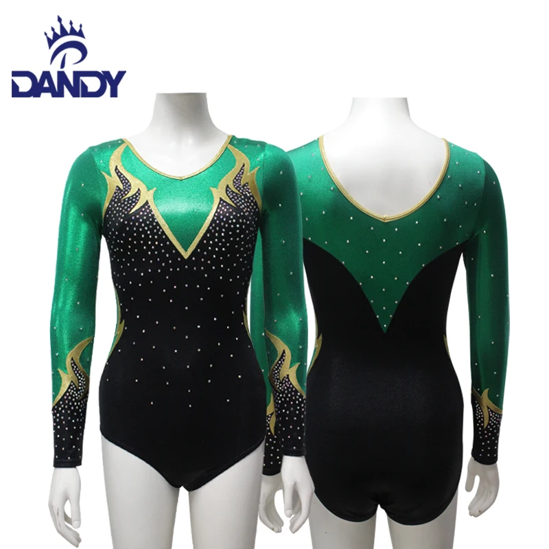 Wholesale Newest Youth Gymnastic Sublimation Spandex Tight Custom Rhythmic Gymnastics Leotard