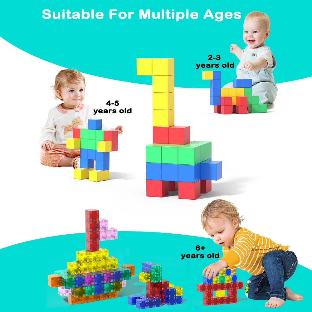 Magnetic Kids Building Blocks Incredibly Fun Soft Foam Building Blocks for Children Magnet Cube Blocks Indoor Active Play