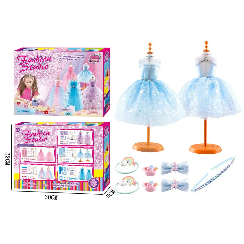 Обучающие игрушки Amazon «сделай сам», волшебный костюм, дизайнерский материал для платья ручной работы для девочек, сумка в подарок