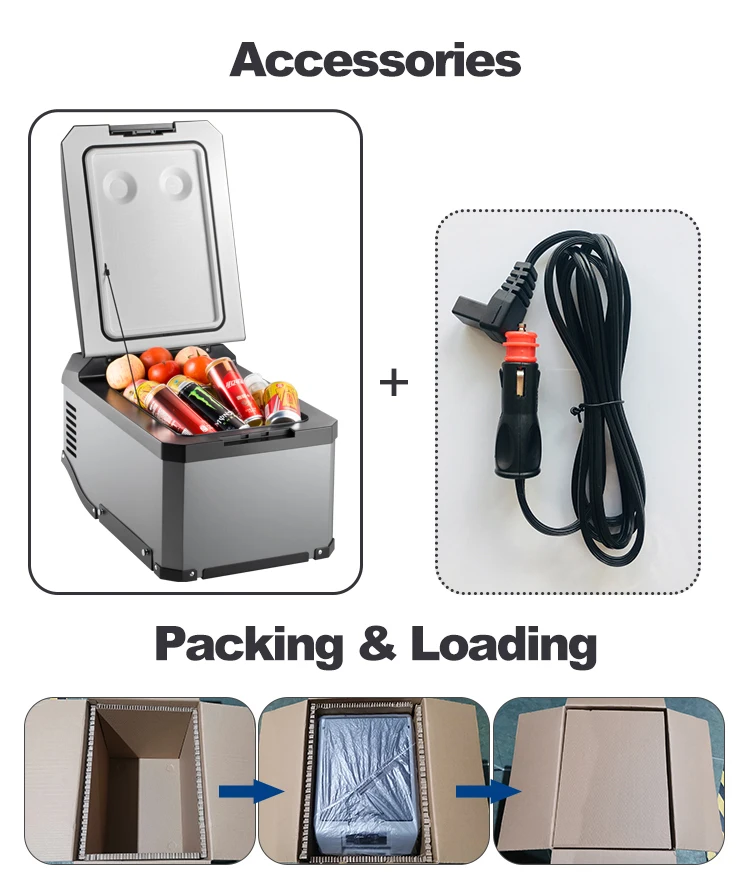 Anti Shock Design 12V Road freezer 30L Compressor Refriger Car Fridge for Trucks Outdoor Vehicle