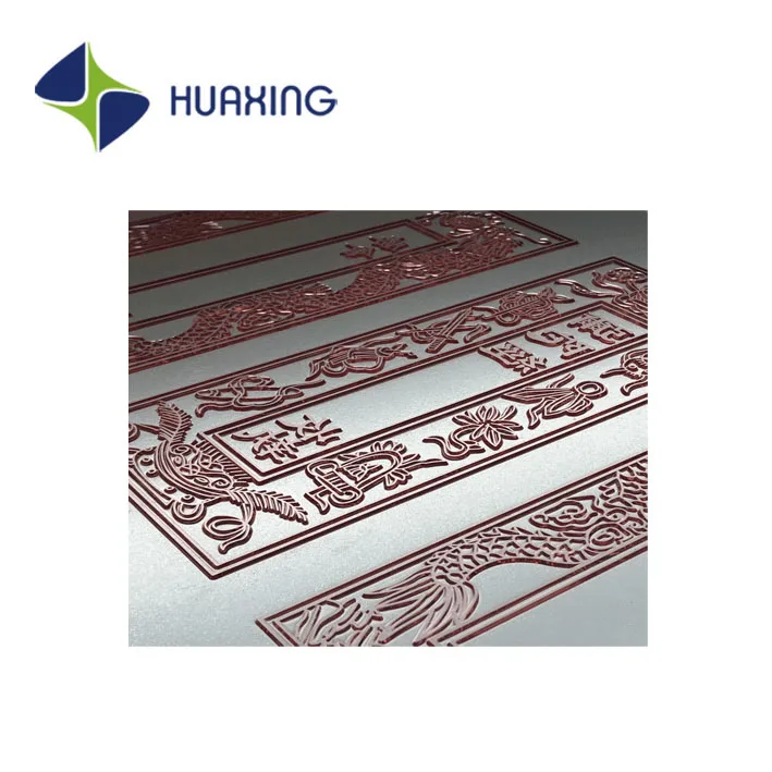 Huaxing блестящая традиционная флексографическая печатная пластина 5 50 мм для индивидуального изготовления