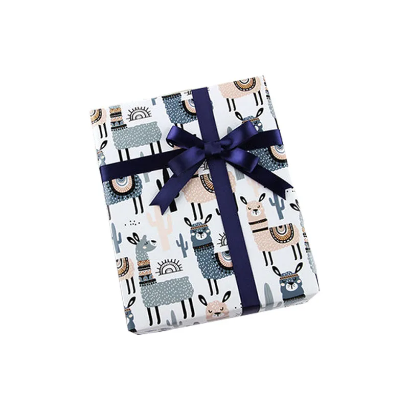 Рождественская упаковочная бумага, деловая подарочная бумага, супер большие однотонные бумажные упаковочные материалы ручной работы