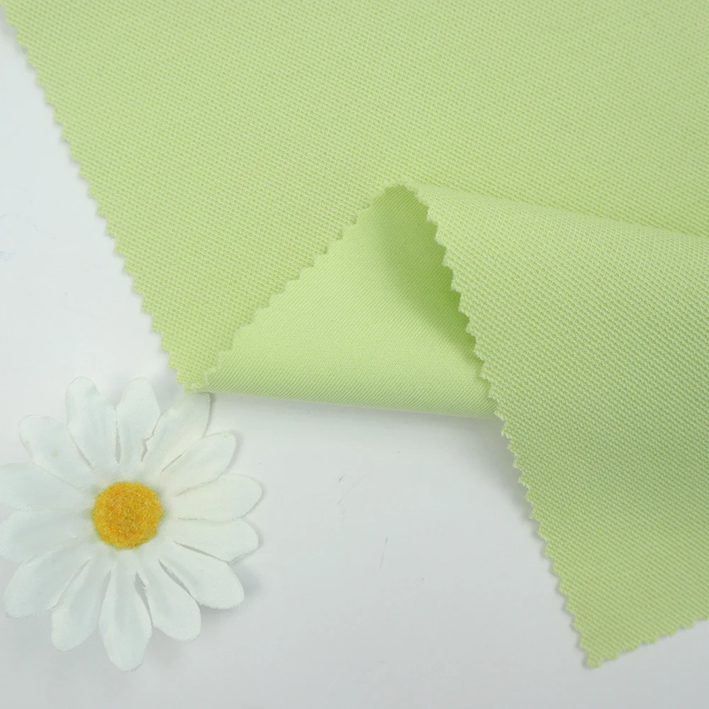 Factory Fabrics Price Wholesale custom fabric rolls TC  Polyester Cotton Pique Scuba fabric for sportswear polo shirts