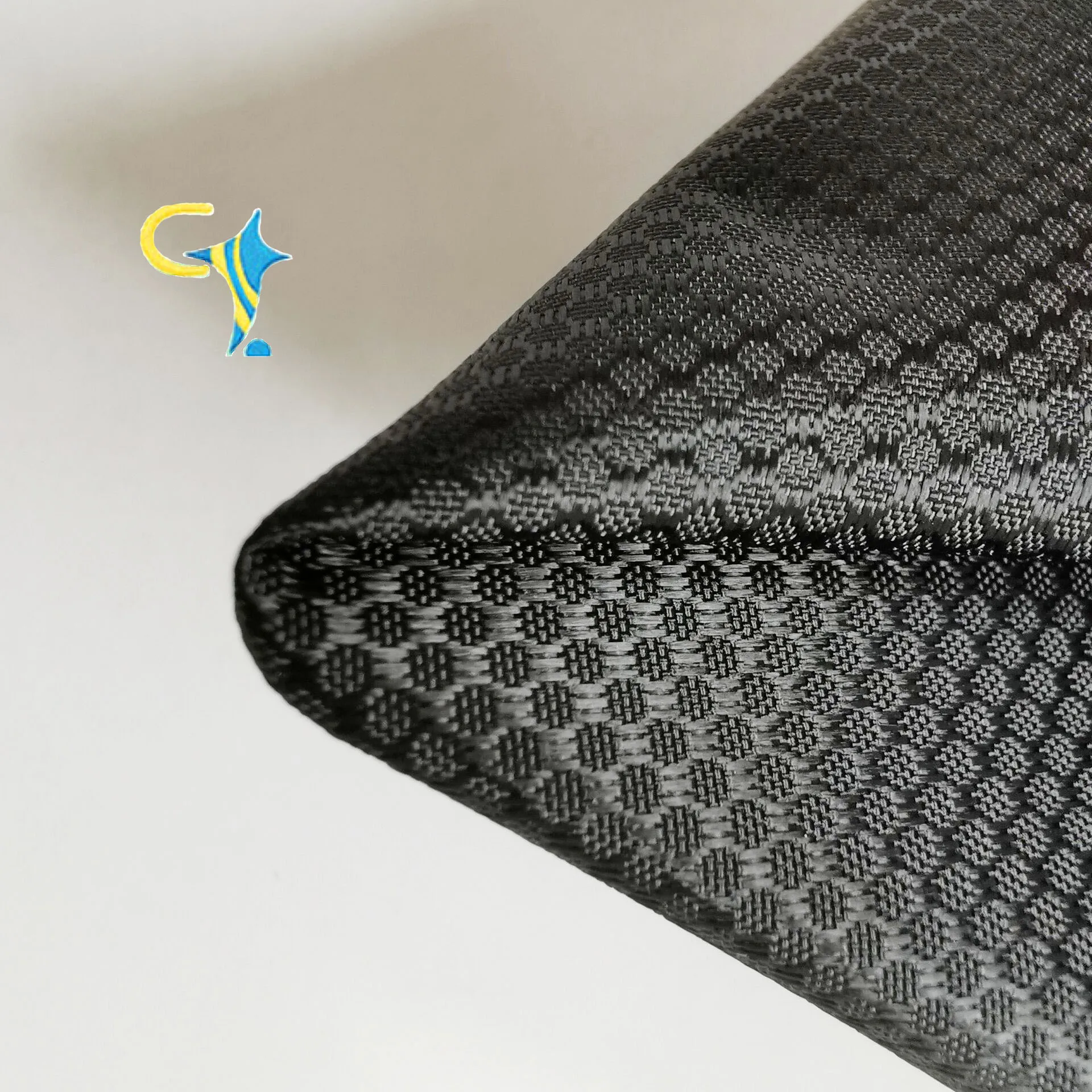 Fashion oxford fabric mini honeycomb Jacquard  with pu coated polyester fabric for bag tent Luggage outdoor using fabrics