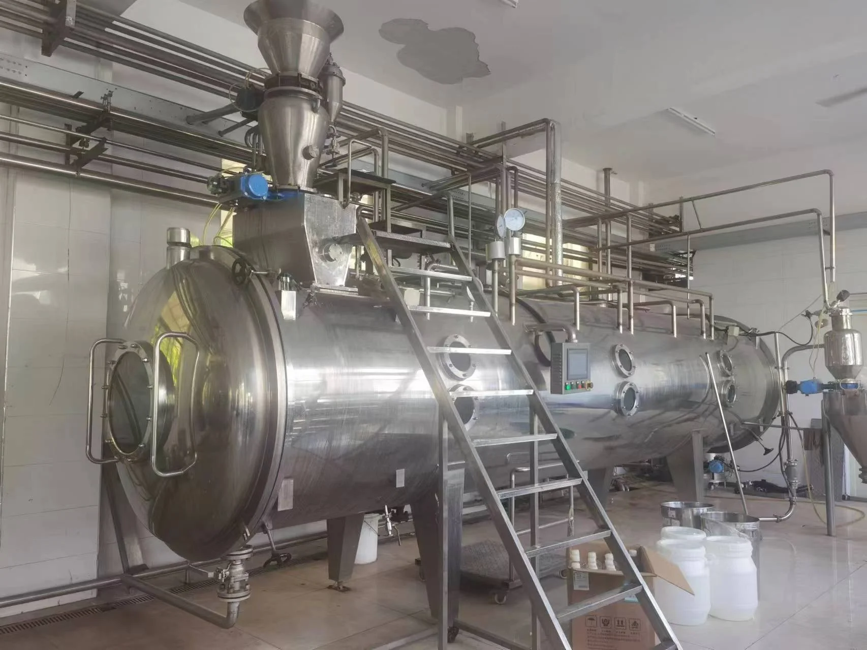 Professional Continuous Vacuum Dryer Coffee Powder instant tea New Automatic Industrial Belt Dryer