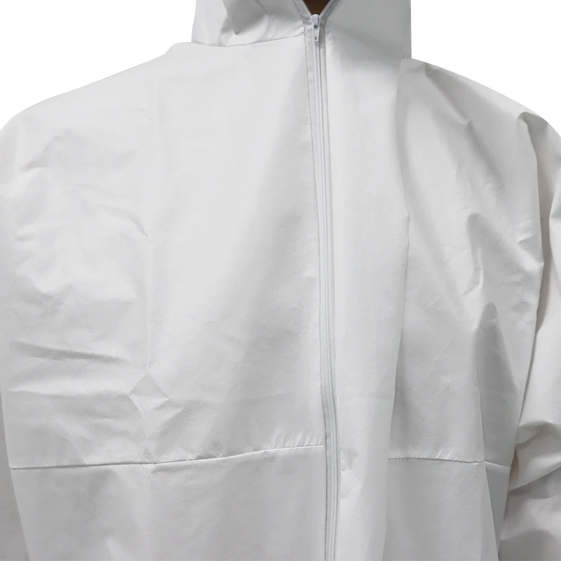 Junlong factory of  Disposable Anti-static Waterproof Micro-porous Coverall  with Boots for farm culture