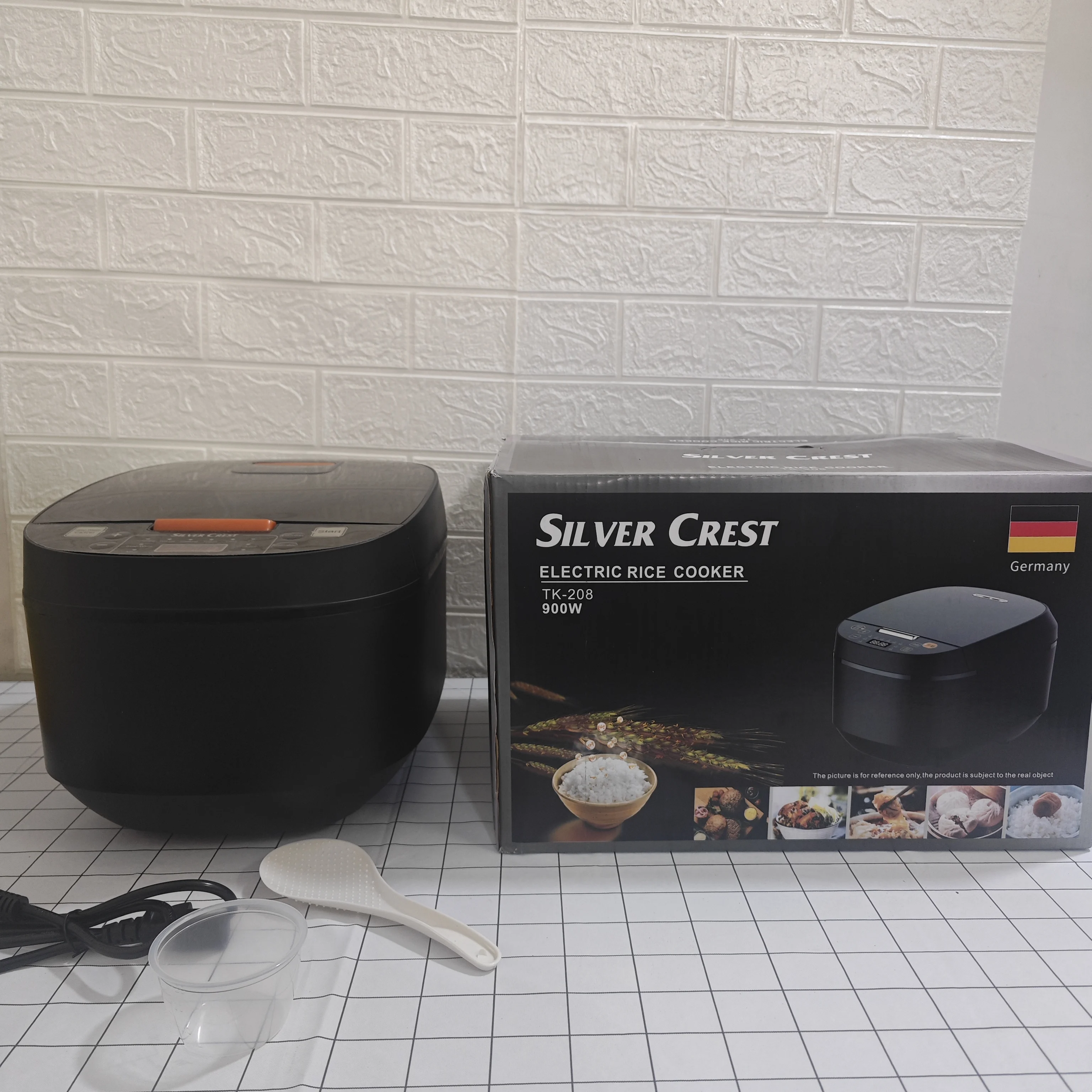 В наличии сенсорный ЖК-дисплей мульти-палка домашняя электрическая цифровая рисоварка серебристый гребень 5 л автоматический Умный Цифровой Быстрый Приготовление Риса