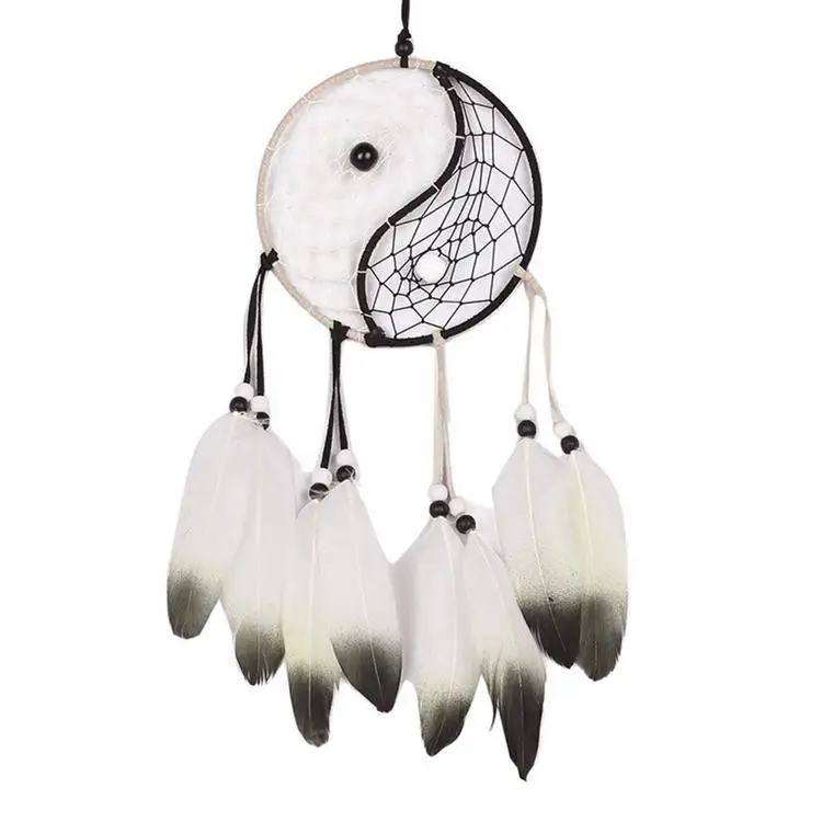 
Original retro Tai Chi crafts dream catcher ornaments home wall hanging air yin and yang gossip ornaments 