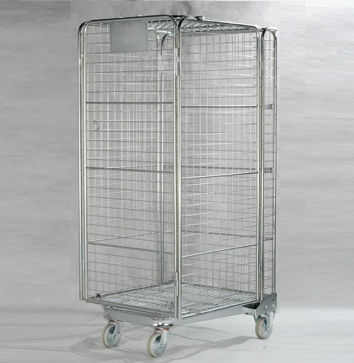 BHK95 four side Demountable Steel container Trolley Warehouse Roll Pallet Cage with high quality