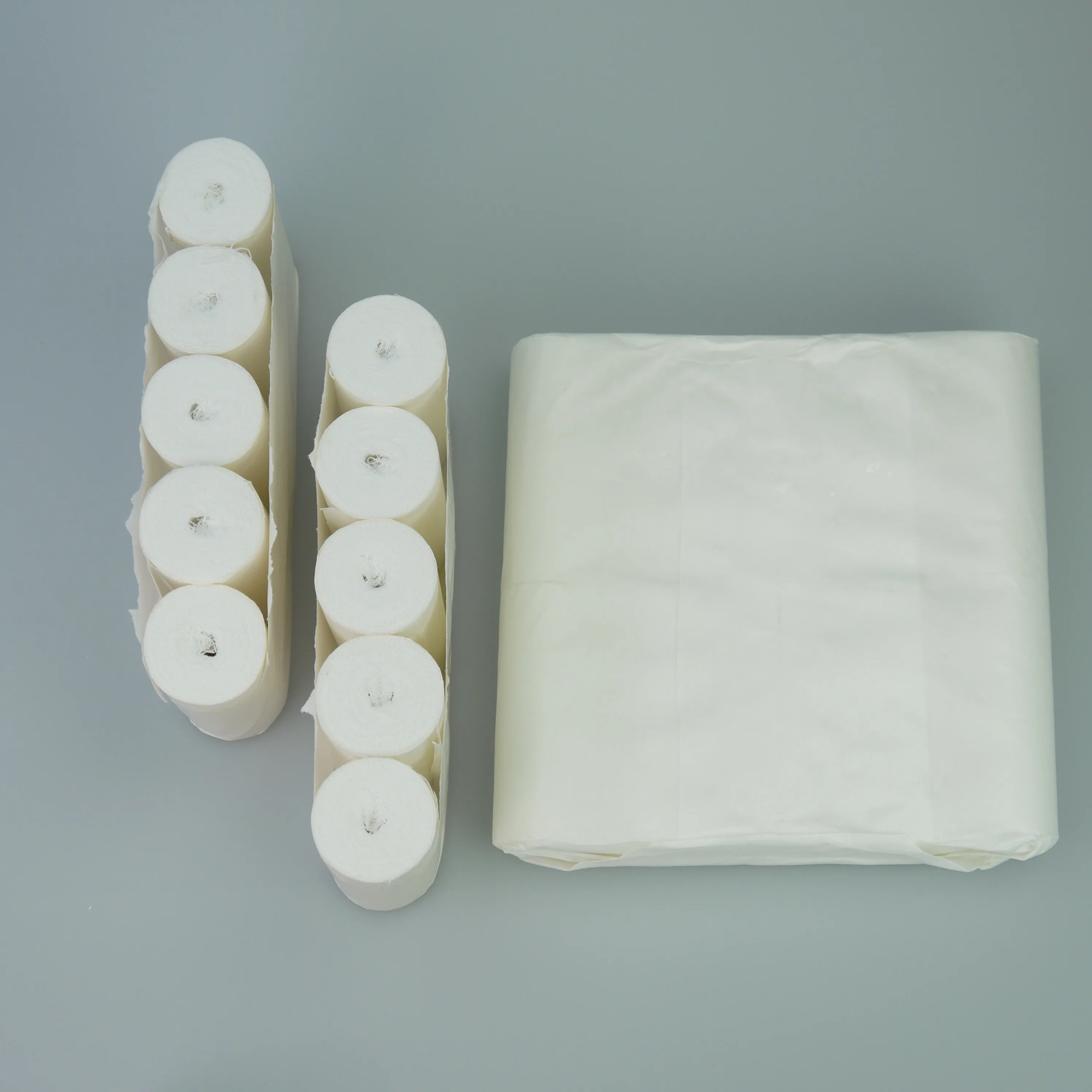 Medical absorbent cotton crinkle gauze bandage