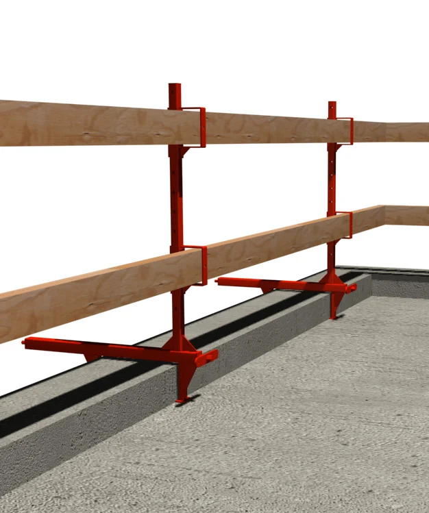 Parapet Wall Temporary Guardrails Slab Clamp for Construction Standing Seam Roof Clamp