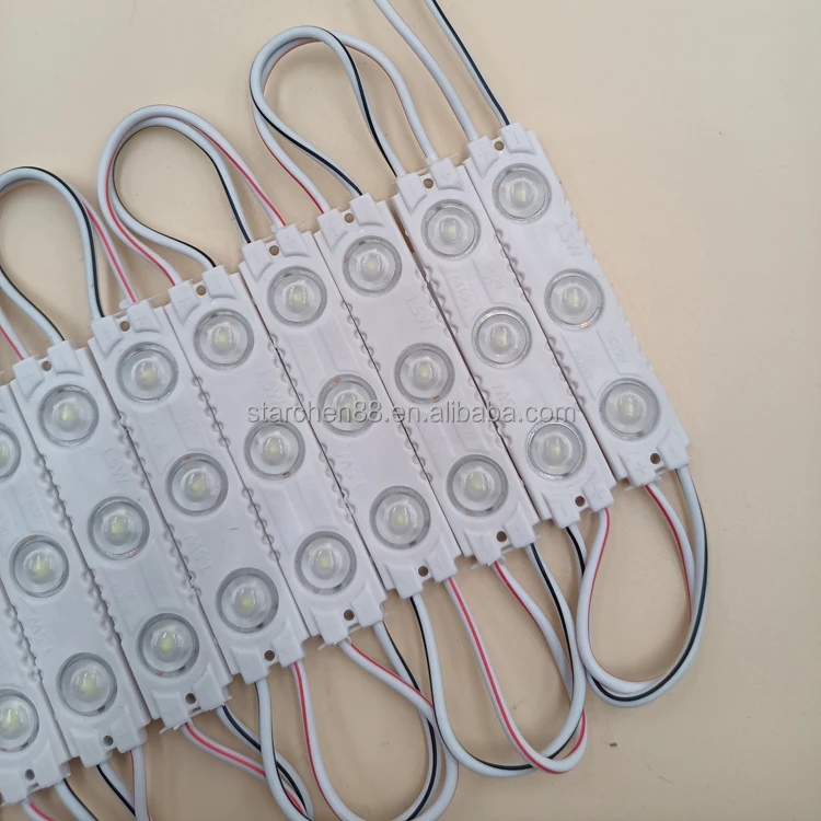 6012/6113  IP65 Waterproof modul led 12v lens light sign 1.5w 3 smd 2835 injection led module