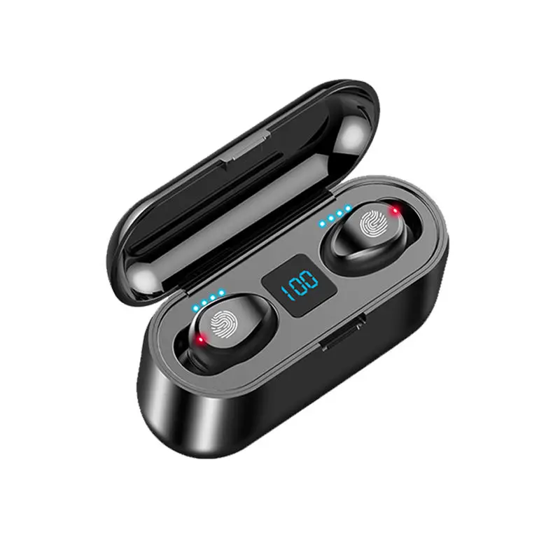 Mini Speaker Waterproof Headphone Earbuds True Stereo Headphone with Led Display Charging Box Wireless Earphone