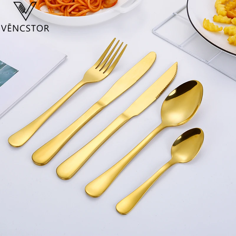Luxury Bulk Titanium Matte Black Cutlery Set Spoon Fork Knife Flatware Set Manufacturer