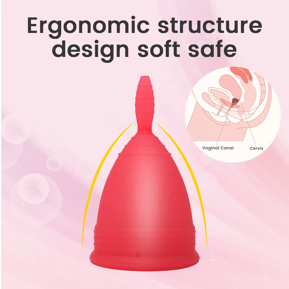 Medical Grade Silicone Menstrual Cup women Lady menstrual period Cup Coupe feminine hygiene menstrual cup