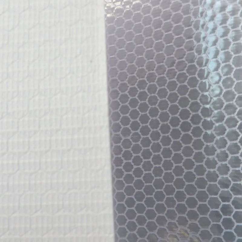 Honeycomb Printable PVC Non-adhesive Reflective Sheeting For Advertising
