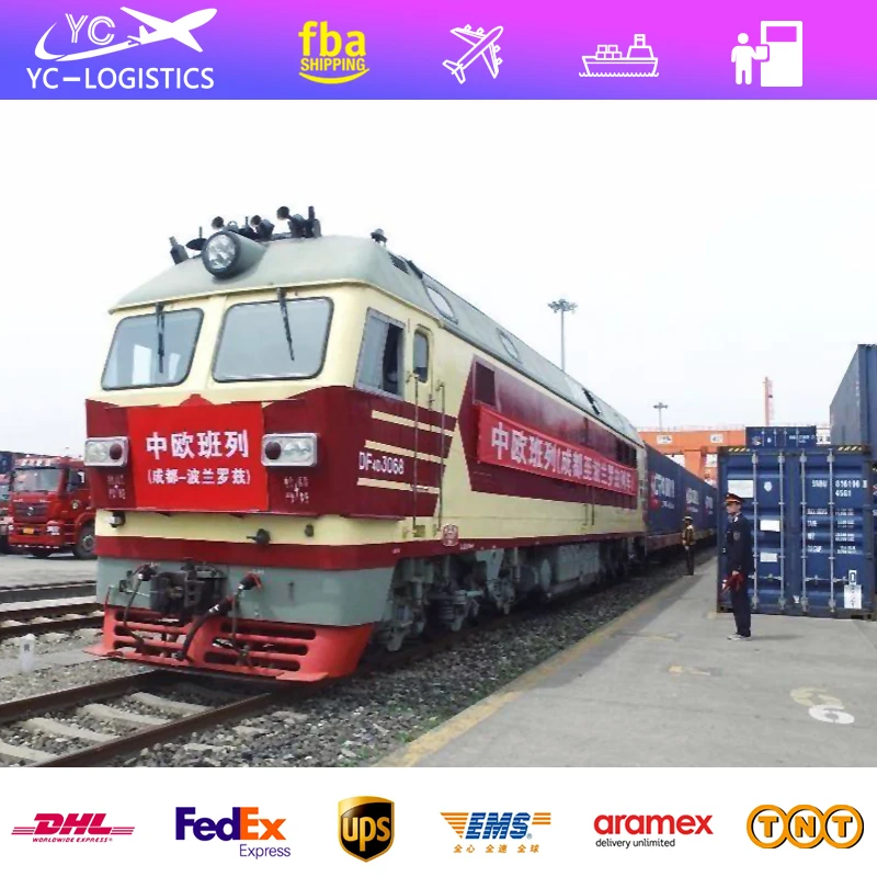 China freight forwarder rail way cheap shipping  to Germany Danmark  door to door train shipping freight