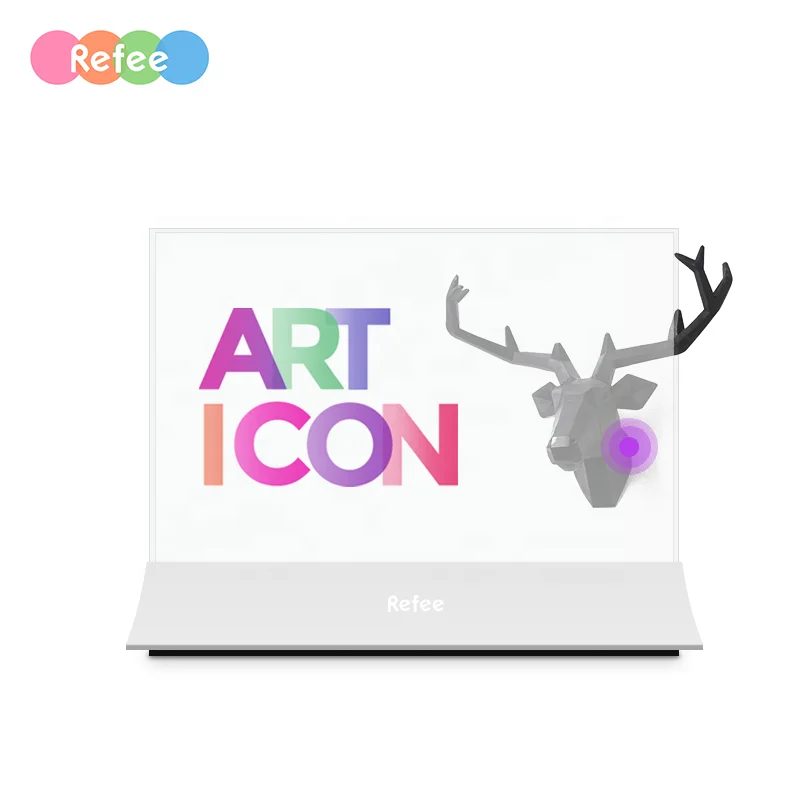 Refee 55 inch oled transparent Android advertising screen transparent screen display oled