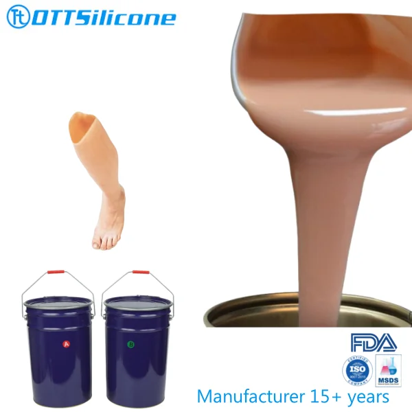 Soft Liquid Silicone to make Silicone Prosthesis Medical Liquid Silicone RTV-2