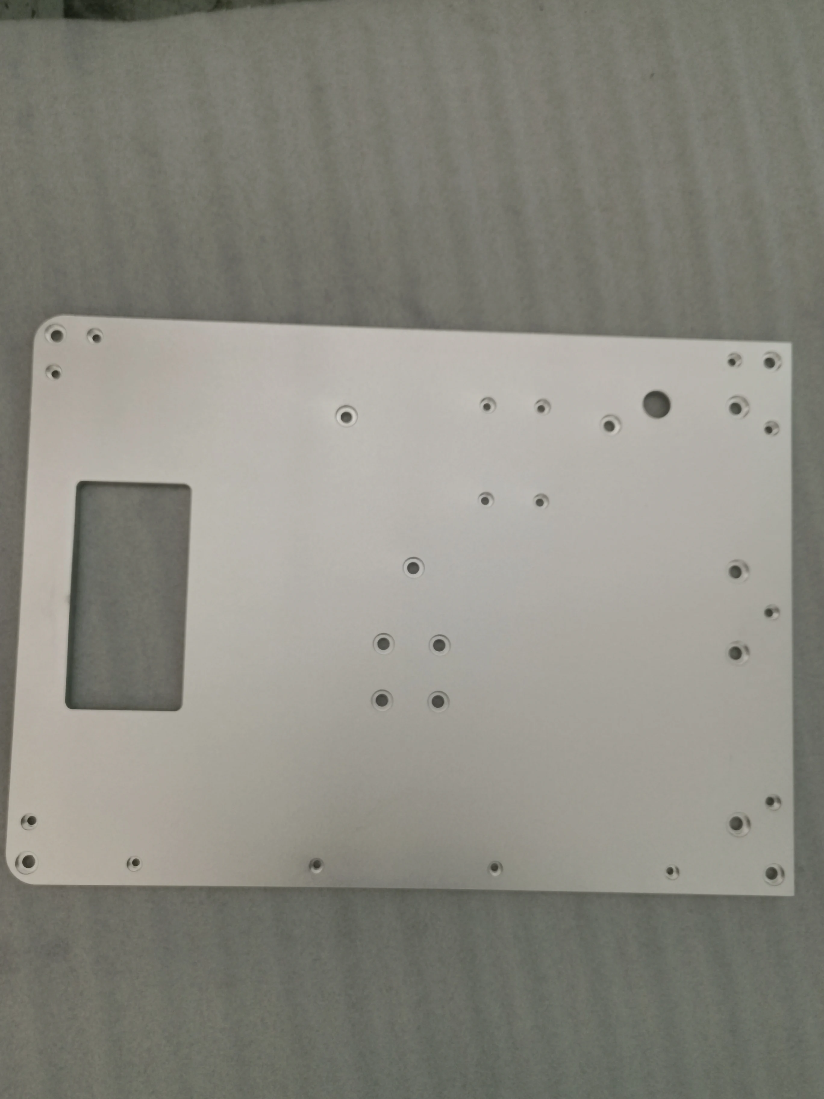 Aluminum alloy large size mold base plate CNC machining Equipment backplane