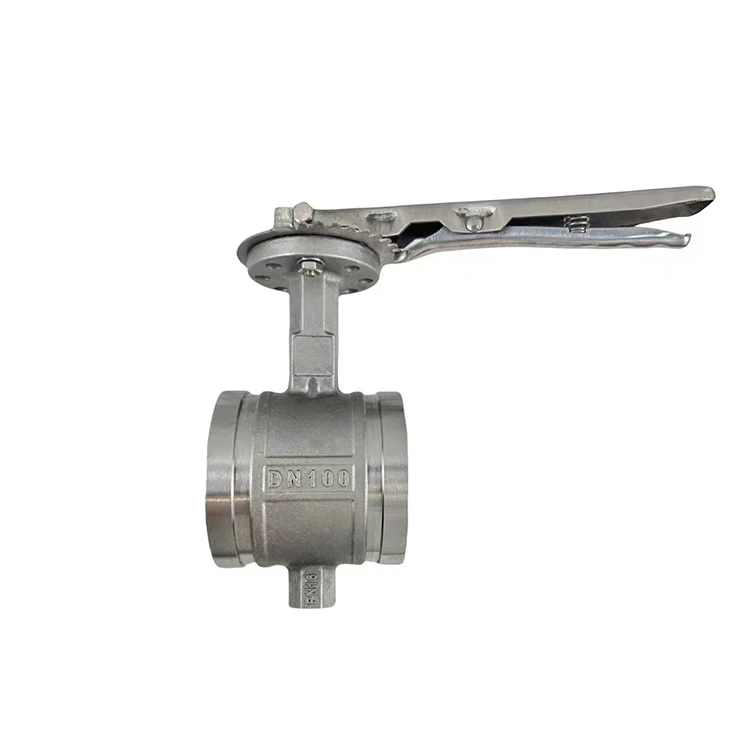 Manufacturer Supply Soft Seal Butterfly Valve Stainless Steel Clamping Butterfly Valve