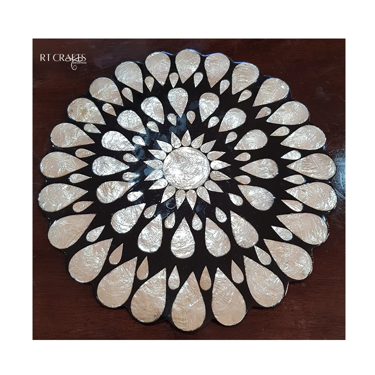 Handmade Custom Designs Capiz Placemat Natural Tableware Decorative Dining Table Craft Handicrafts