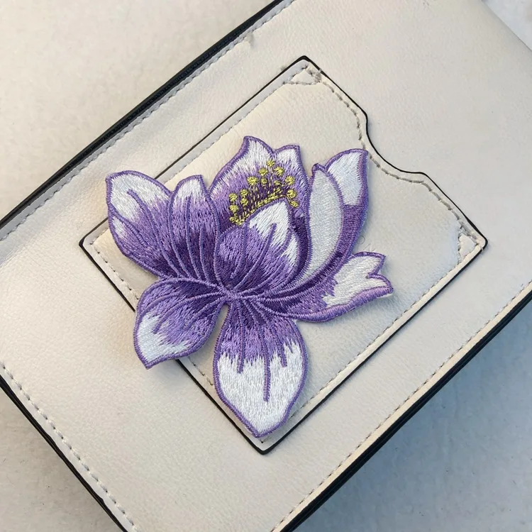 Nuesafe Custom Patch Sublimation Colorful Punch Needle Coaster Custom Pattern Patch Flowers Embroidered Patches