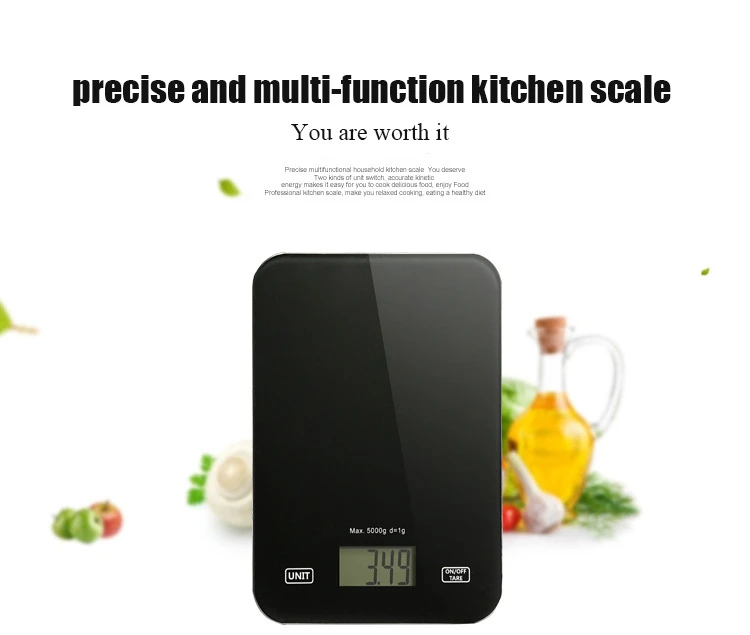 Excellent Quality Cooking Electronic Household Digital Balance Fruit Vegetable 5kg Machine Food Kitchen food Scale