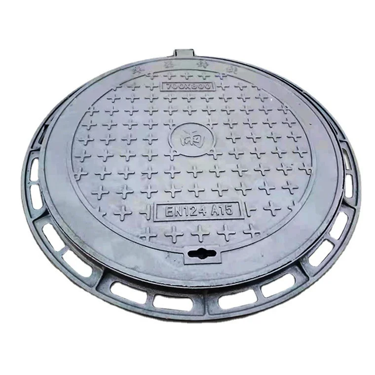 EN124 1994 Anti-settling ductile iron manhole cover heavy duty customizable D400 700*800