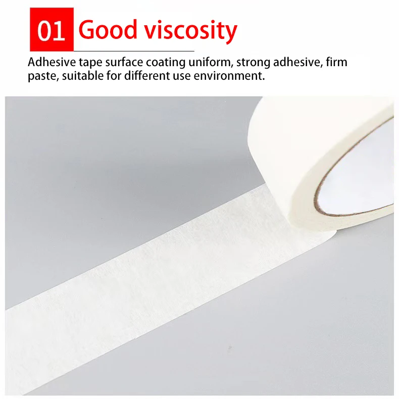 Factory Customized No Residue High Adhesive Paper Without The Wall Tear Masking Tape For Painting
