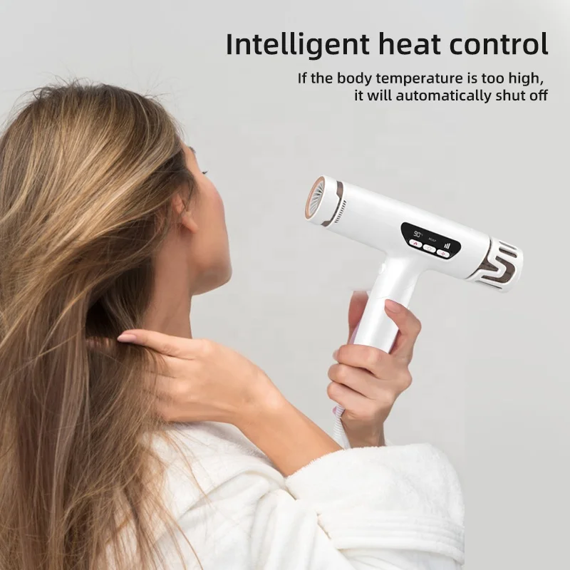 New Design Negative Ion Technology Quick Drying Motor High Speed Blow Dryer with Led Display
