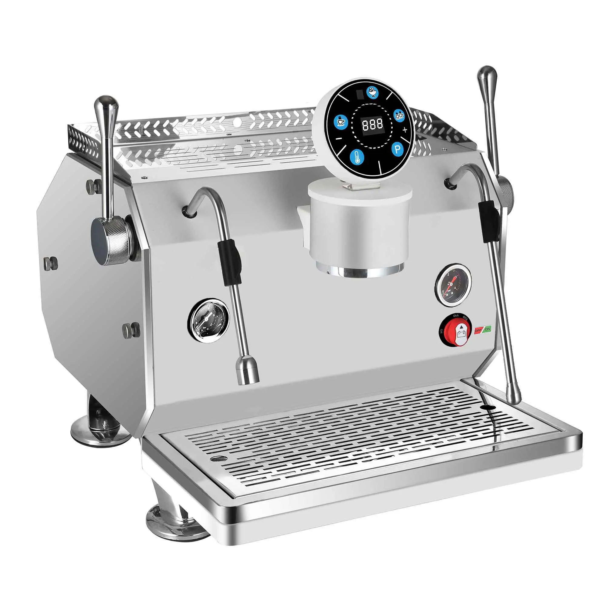 Commercial Professional Semi - Automatic  Cappuccino Coffee Maker 6.0L Dual Boiler Espresso Machines