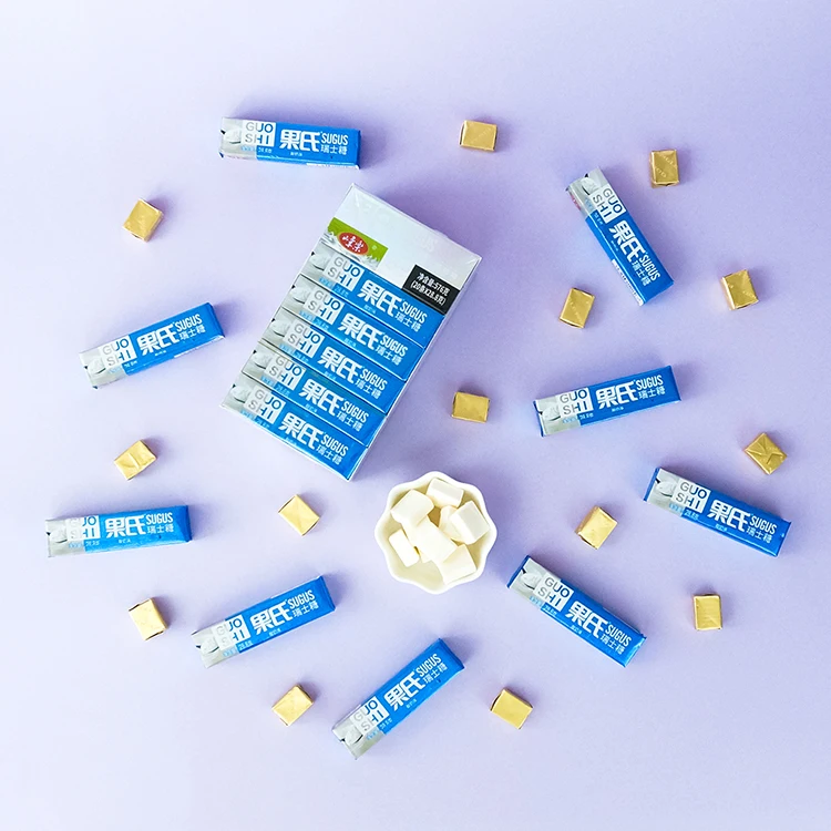 Custom Service Fruity Soft Gummy Milk Candy Healthy and Tasty Chewy Caramel Fudges Made in China