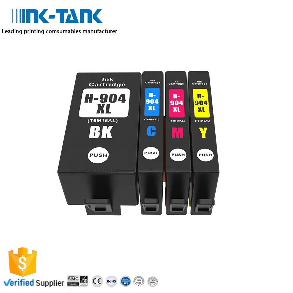 INK-TANK 904 908 XL 904XL 908XL Premium Color Compatible Ink Cartridge For HP904 for HP OfficeJet Pro 6970